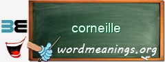 WordMeaning blackboard for corneille